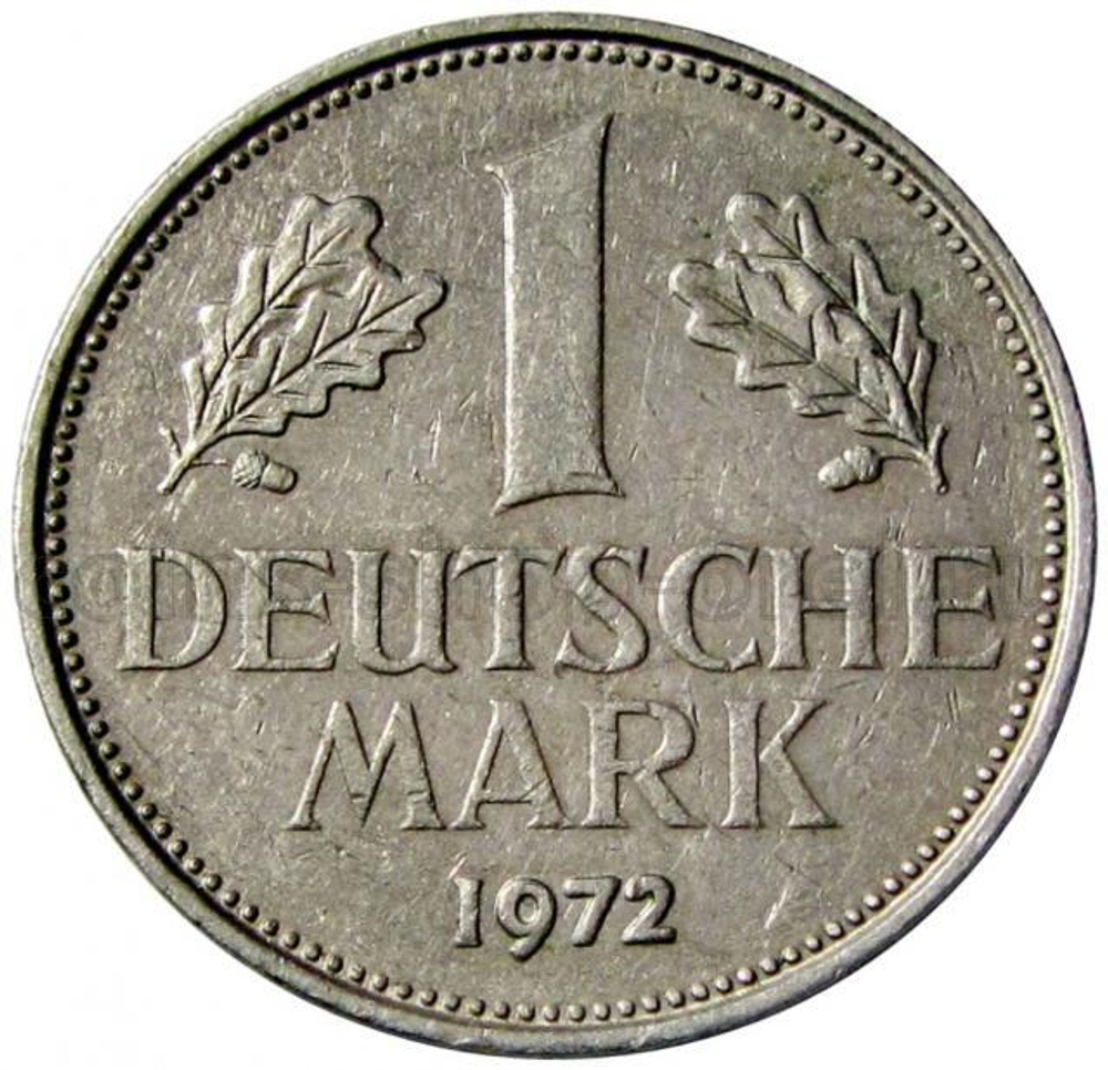 Германия 1 марка 1972 год ФРГ