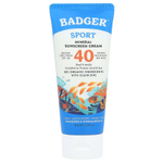 Badger, Sport, минеральный крем от загара, SPF 40, без запаха, 87 мл (2,9 жидк. унции)