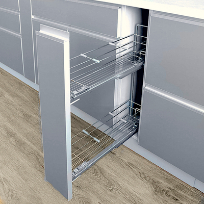 Duslar Бутылочница DYNAMIC, выдвижной фасад 150 мм, хром