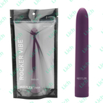 Фиолетовый пластиковый вибратор от HUSTLER 7in ROCKER VIBE