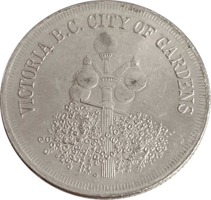 Жетон «Victoria B. C. city of gardens»