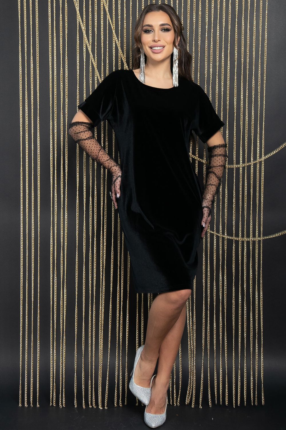 Платье Покоряя сердца (черное) П11237 LT Collection