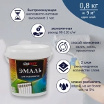 Краска для радиаторов отопления, батарей и труб термостойкая до+100 С AKRIMAX без запаха, акриловая, водостойкая, шелковисто-матовое покрытие, белая 0,8 кг, эмаль для радиаторов и труб