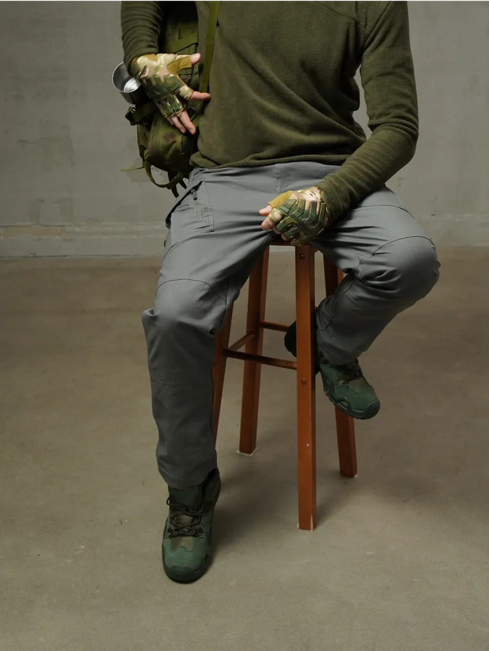 Брюки карго хлопковые в стиле Casual