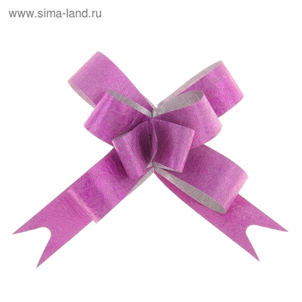 Бант-бабочка №1,8 "Фактура", цвет малиновый