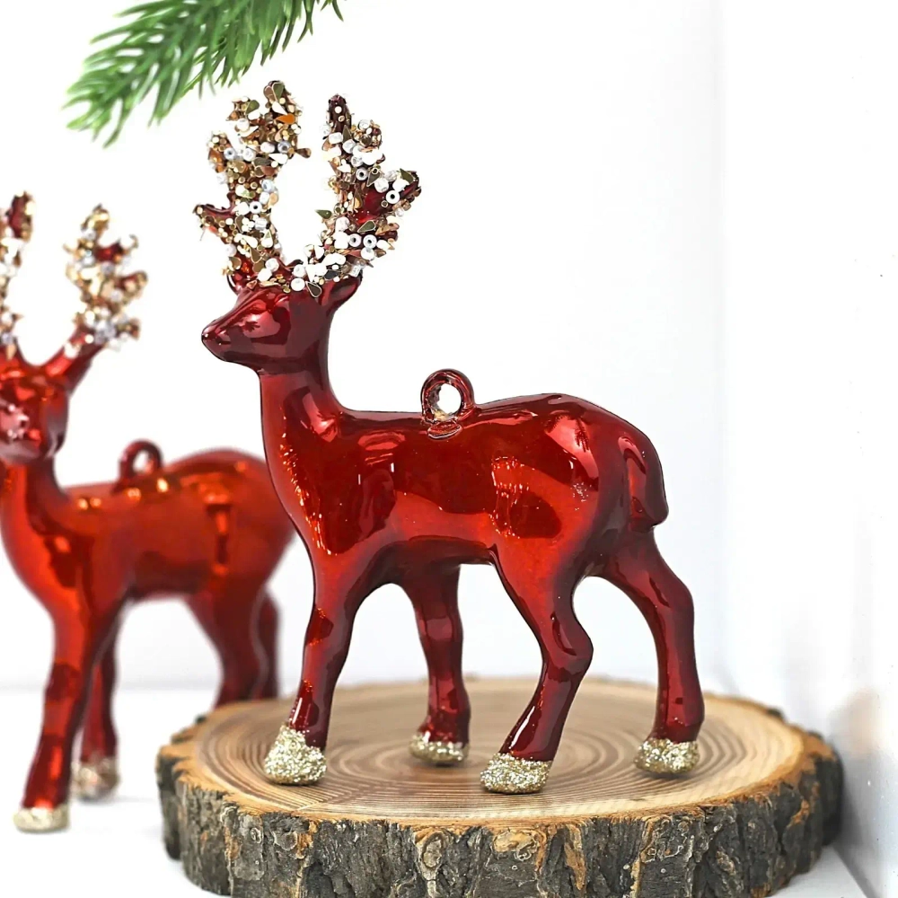 Набор украшений SHINE «Magic deer» 12,5х10,5 см (2 шт.), copper