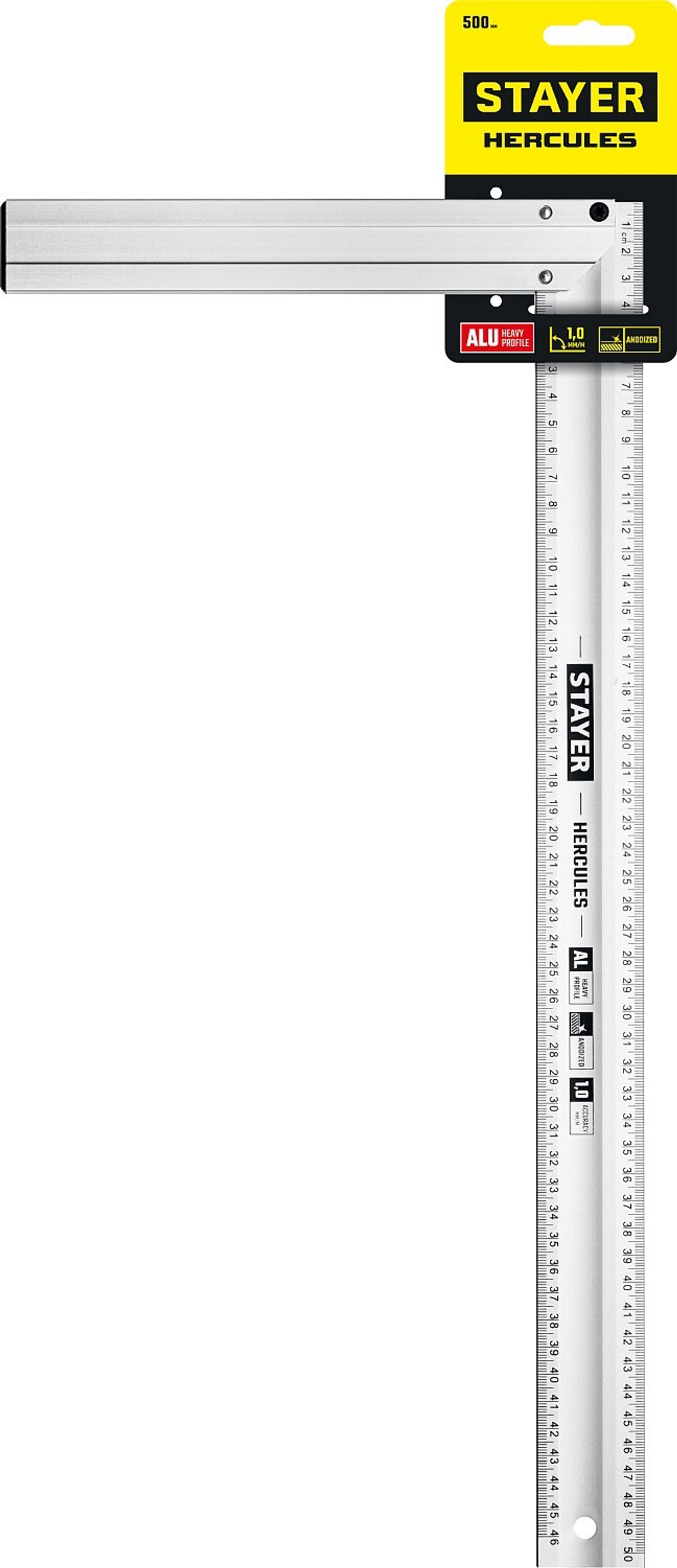 STAYER 500 мм, жесткий столярный угольник, Professional (3432-50)