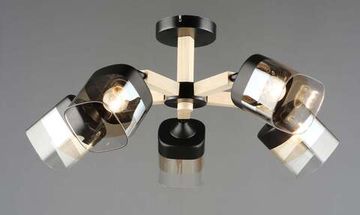 6941/5 BK+WOOD (1) Люстра RL