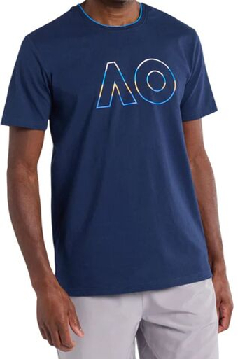 Мужская теннисная футболка Australian Open Logo Tee - небесный