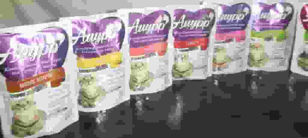 Амурр корм для кошек Утка с морковью в соусе, 100гр пауч