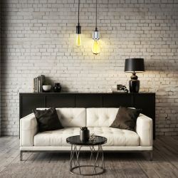 Светильник подвесной ЭРА PL13 E27 - 8 CH под лампу E27 хром | Подвесные светильники