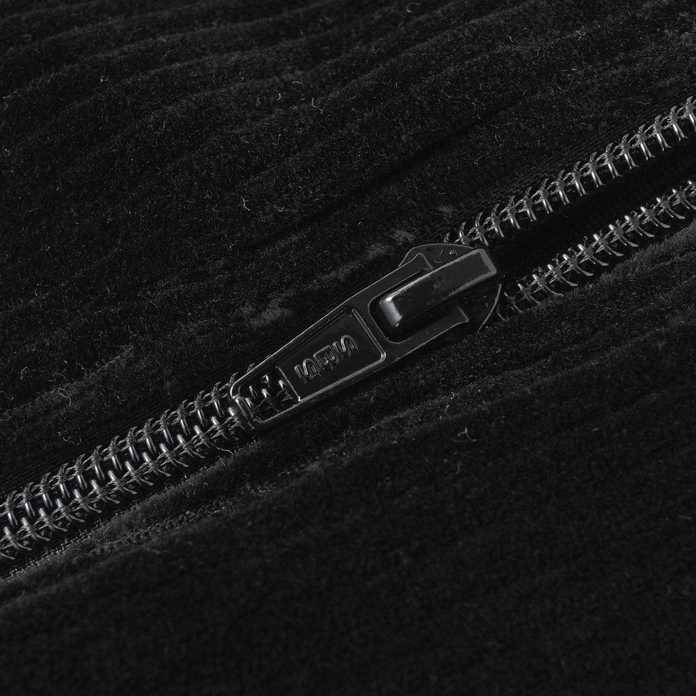 Толстовка Ymkashix Puff Zip велюровая черная