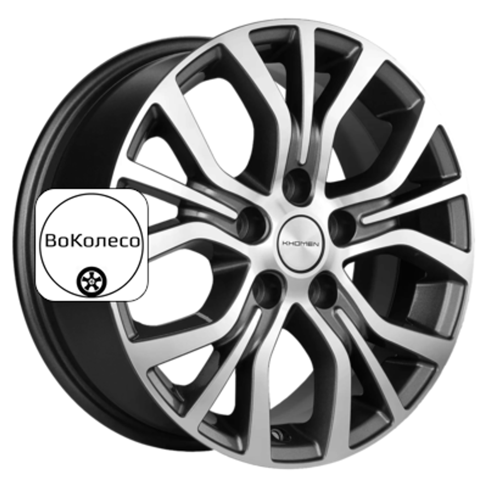 6,5x16/5x110 ET40 D67,1 KHW1608 (Evolute I-Van) Gray-FP Khomen Wheels
