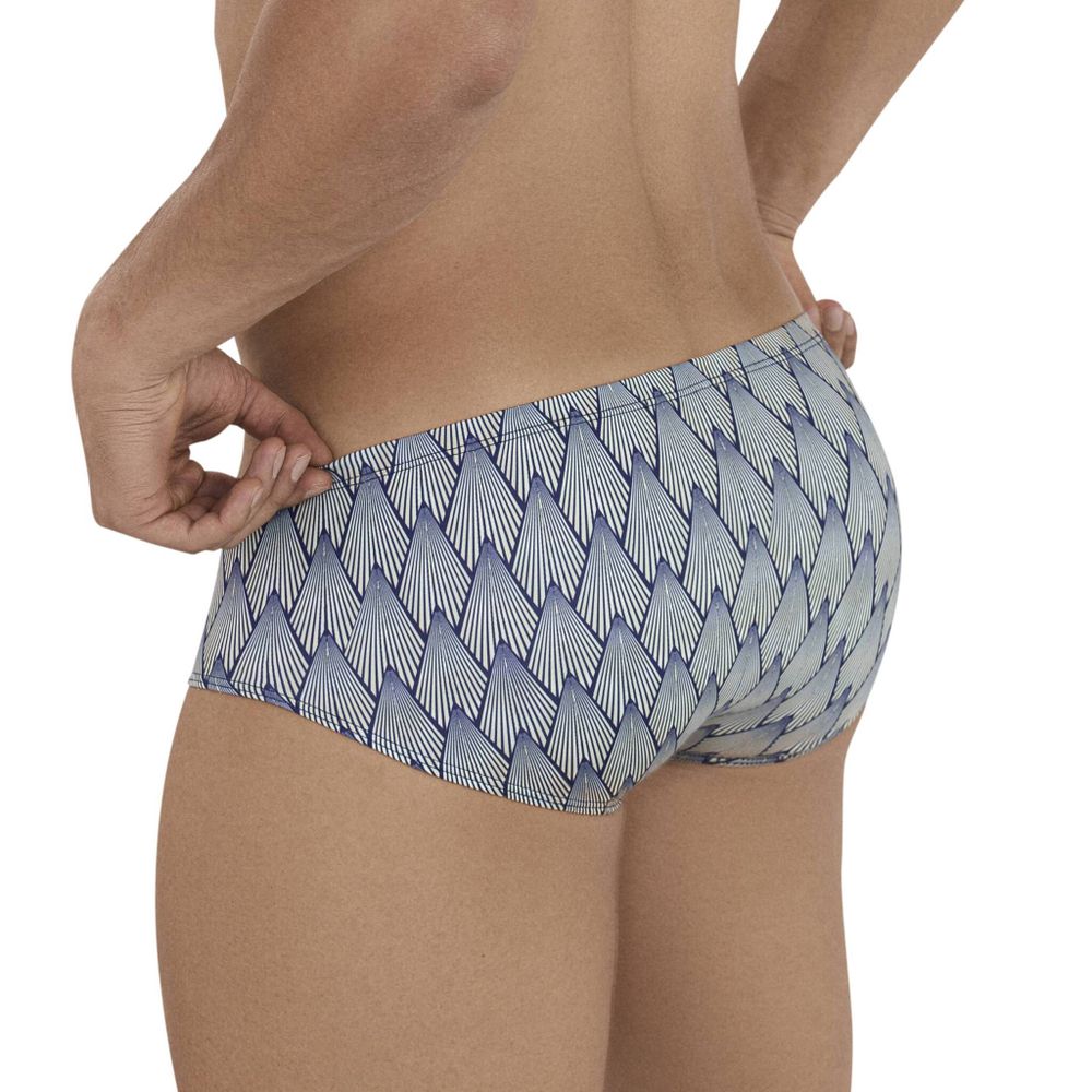 Мужские трусы брифы желтые с темно-синим принтом Clever SUBLIME BRIEF 114303