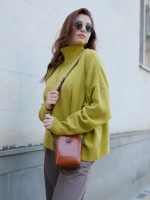 Сумка через плечо маленькая кросс боди для телефона кожаная