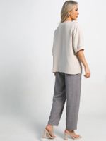 Костюм с брюками Питерская симфония (молочно-серый) К15803-8М LT Collection