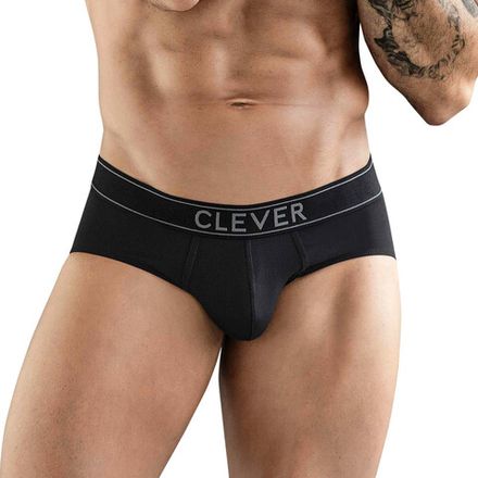 Мужские трусы брифы черные Clever Moda BERNA CLASSIC BRIEF 178511