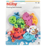 Nuby, Плавающие животные для ванн, для детей от 3 лет, 16 шт.