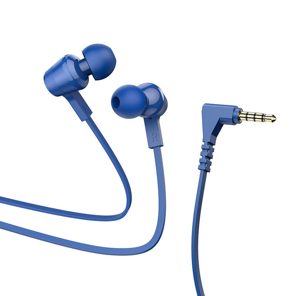 Проводные наушники Hoco M86 Oceanic universal earphones with mic blue
