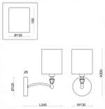 Бра Freya Riverside FR1007WL-01BS