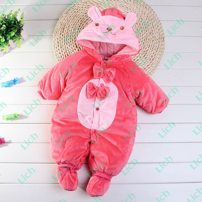 Комбинезон-конверт с бантиками и капюшоном с ушками