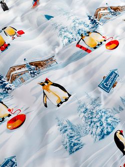 Простынь на резинке перкаль Сказка "Лапландия" 180x200 см