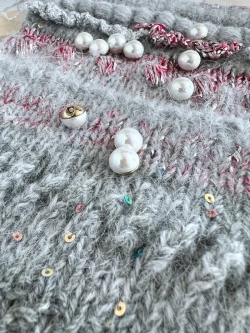 Декоративные пуговицы Жемчужина круглая 10