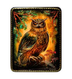 ШК-19/24-B Шкатулка в технике декупаж «Сова» (10х8х3,5)