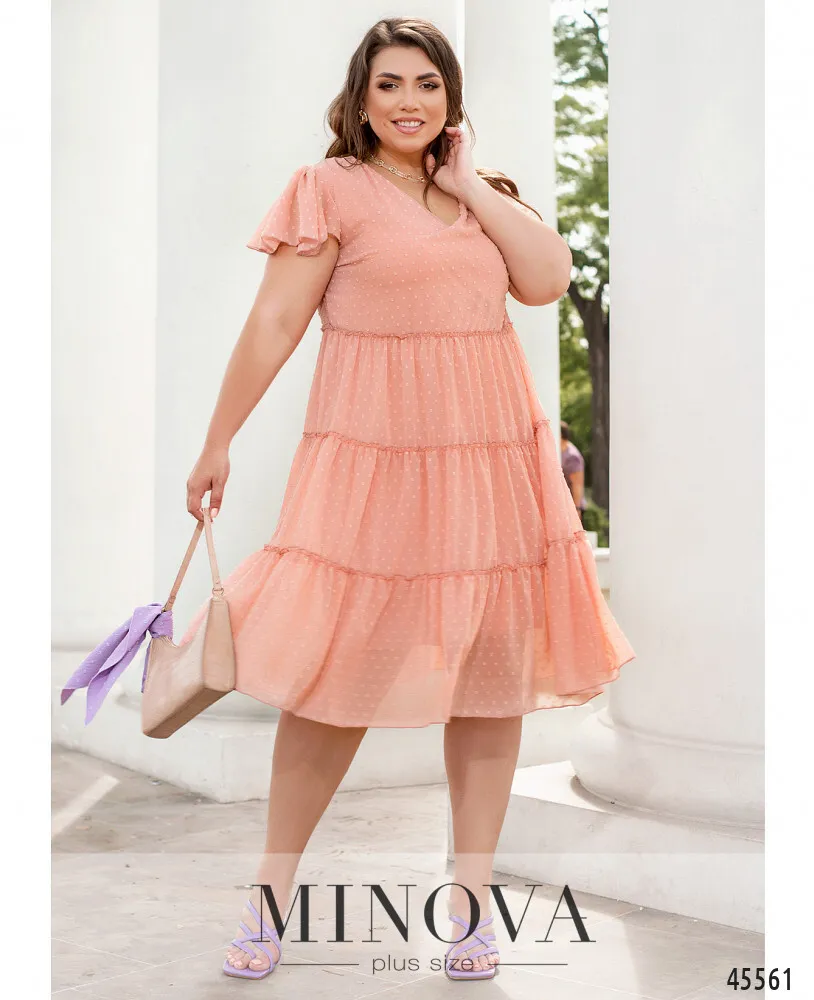 Платье 8638-1-пудра Minova
