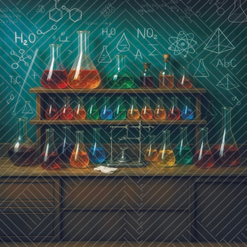 Кабинет Химии №5 - фон неопреновый