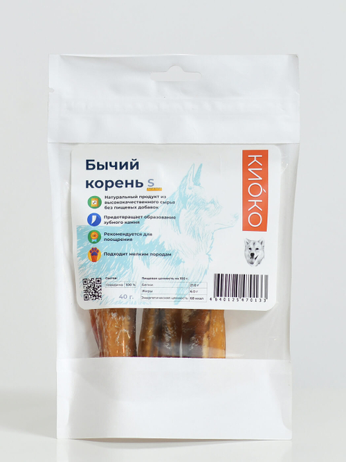 КиоКо лакомство для собак Бычий корень мелкая порода S