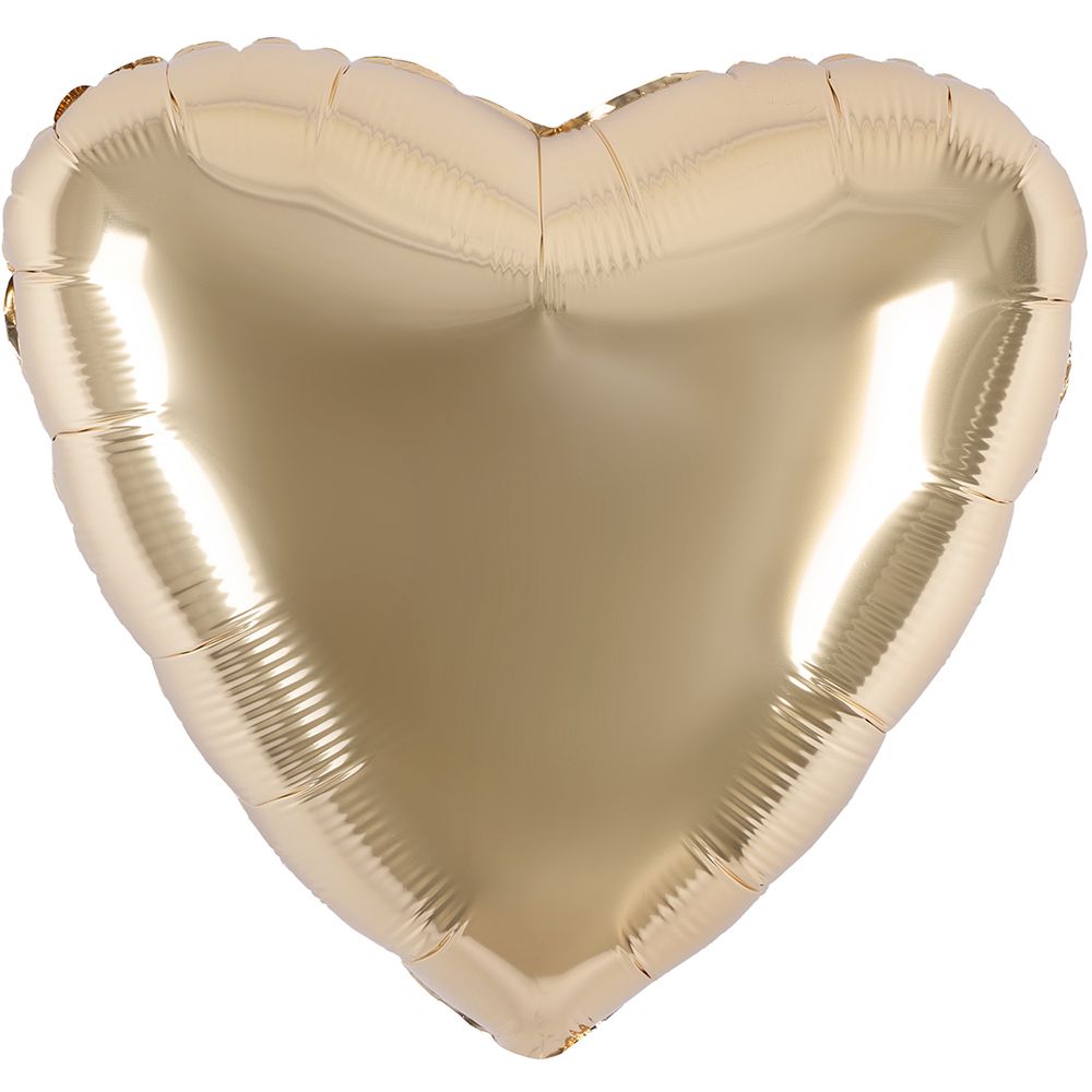 Ag Шар 36'' / 91 см сердце Шампань (БГ-150)  Изображение2