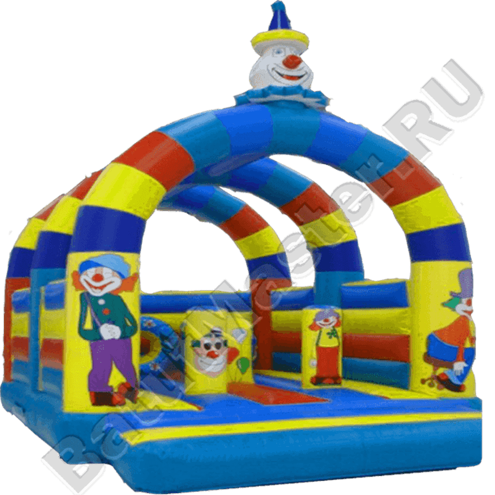 Уличный надувной батут "Клоунада"