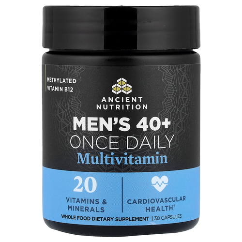 Ancient Nutrition, мультивитамины для мужчин старше 40 лет, 1 раз в день, 30 капсул
