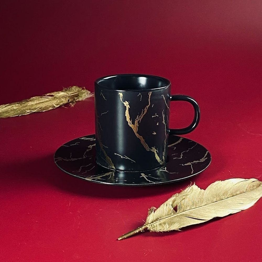 Lenardi 133-428 Чашка 200мл с блюдцем в под.уп.(х48)Фарфор