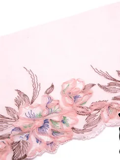 05-79 Вышивка на неэл. сетке 20 см, пудра/кофе (правая)