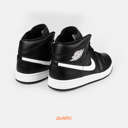 Кроссовки Jordan 1 Mid "Black White" (W)
