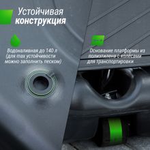 Баскетбольная стойка UNIX Line B-Stand-PC 49x33&quot; R45 H240-305 см