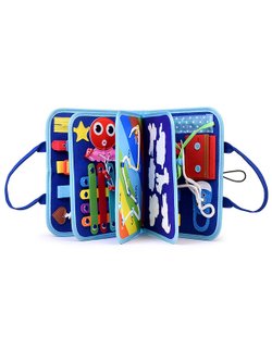 Бизиборд Обучай-ка в синей сумочке