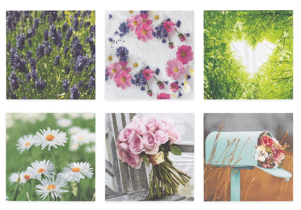 Салфетка для декупажа Краски лета 33*33 см 6 шт. SDP №0221-03 (77463421584)