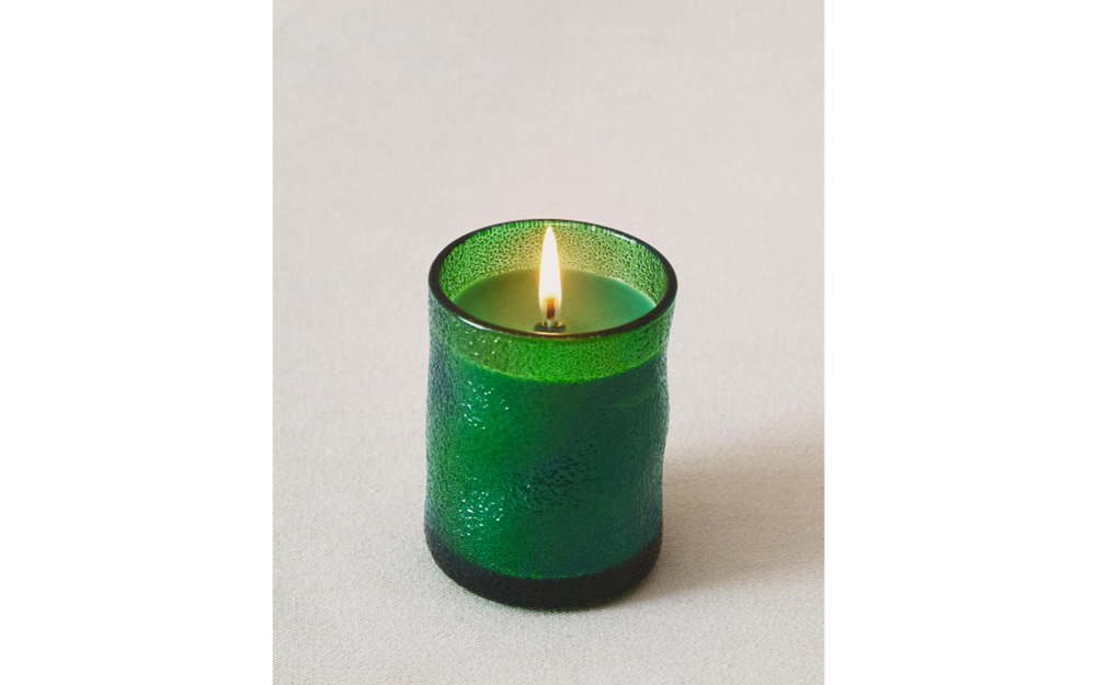 Zara Home Свеча ароматическая YUZU & MUSK 155 г, растительный воск, аромат цитрусово-мускусный, Жёлтый