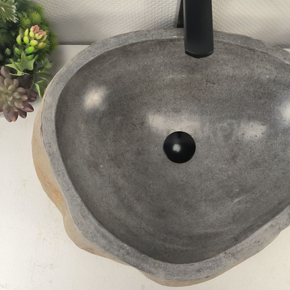 Раковина из речного камня RS-65581 55*44*15