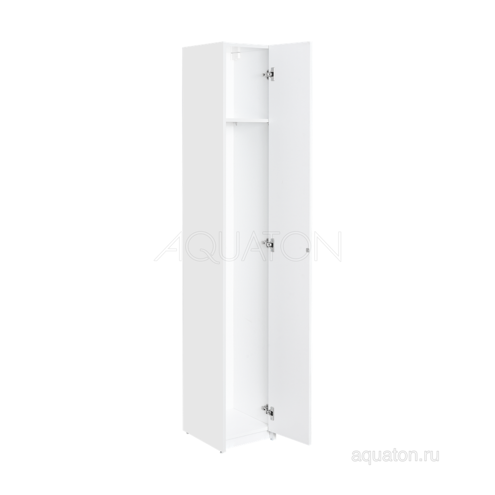 Шкаф - колонна AQUATON Лондри белая, узкая 1A260603LH010