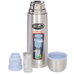 Термос нержавеющая сталь, 0.75 л, узкая горловина, Biostal, колба нержавеющая сталь, пробка с ситечком, NВ-750Z