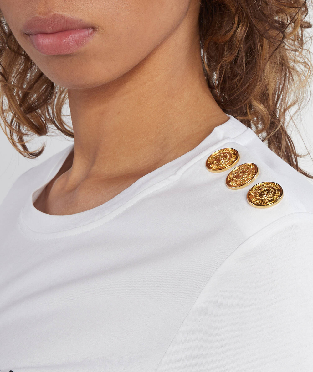 Футболка PRINTED Balmain - белый(BF1EF005 BB02)