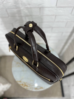 Портфель Stefano Ricci из кожи крокодила