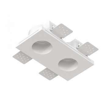 Встраиваемый гипсовый светильник для установки в потолках из гипсокартона LED MR16 GU10 / модуль LED MR16 SN 033 белый Quasar 55 Duo Stellanova