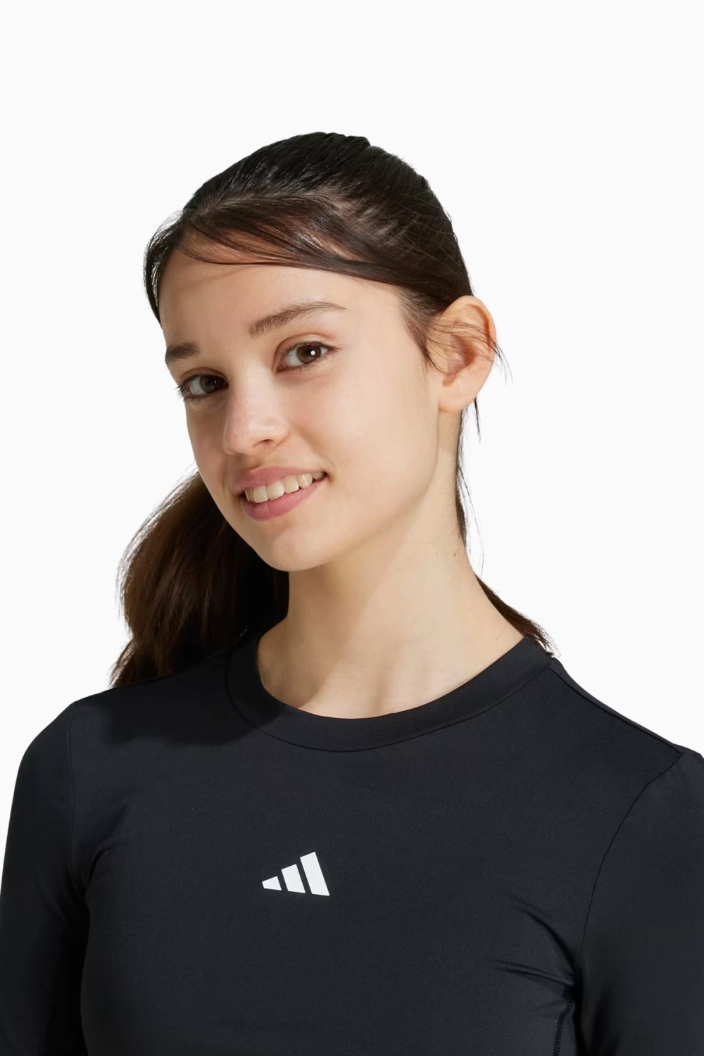 Термофутболка adidas Techfit LS Junior - черный