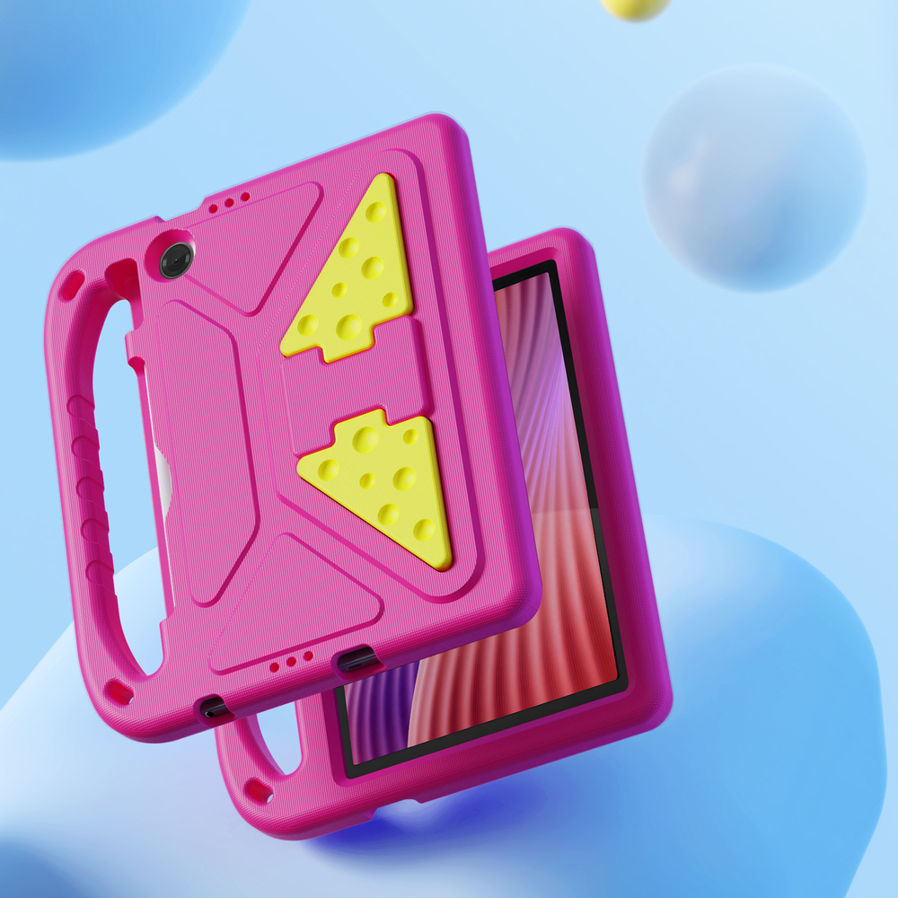 Детский чехол розового цвета на планшет Lenovo Tab K10 Gen 2 10.1 и Tab 10.1 Tablet (2025-) от Dux Ducis, серия Puff Series Case