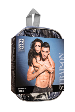 Страпон на креплении RealStick Strap-On Jax, TPR, телесный, 17,9 см
